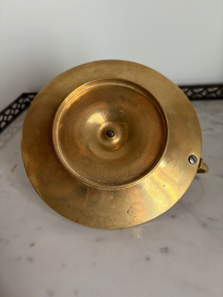 Gilt Bronze Empire Hand Candlestick-photo-2
