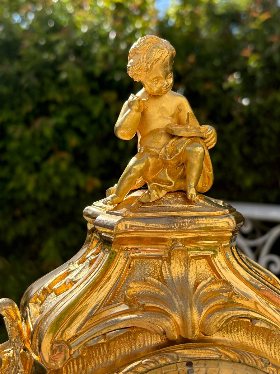 Louis XV Gilt Bronze -photo-3