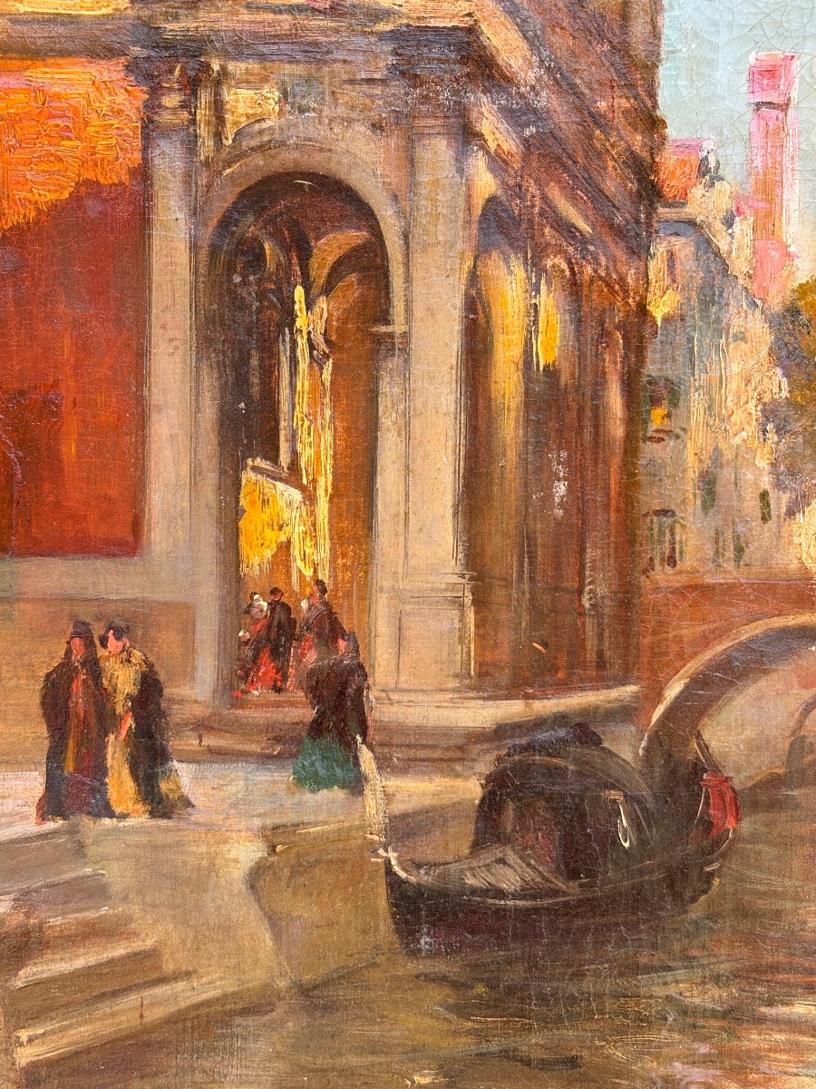 Canal et campanile à Venise Raymond Allègre -photo-4
