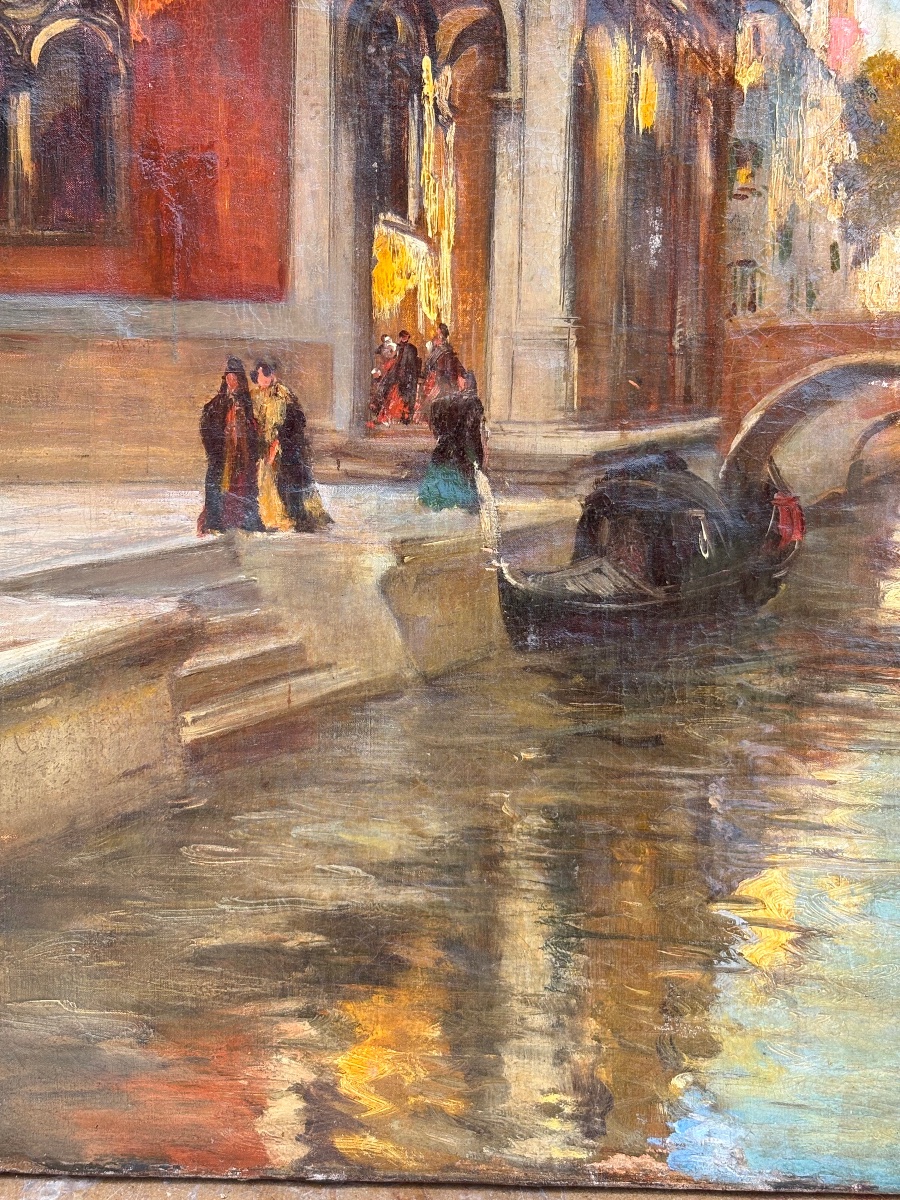 Canal et campanile à Venise Raymond Allègre -photo-1