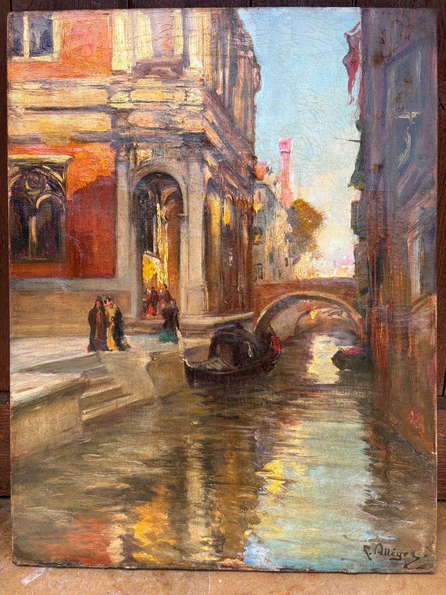 Canal et campanile à Venise Raymond Allègre 