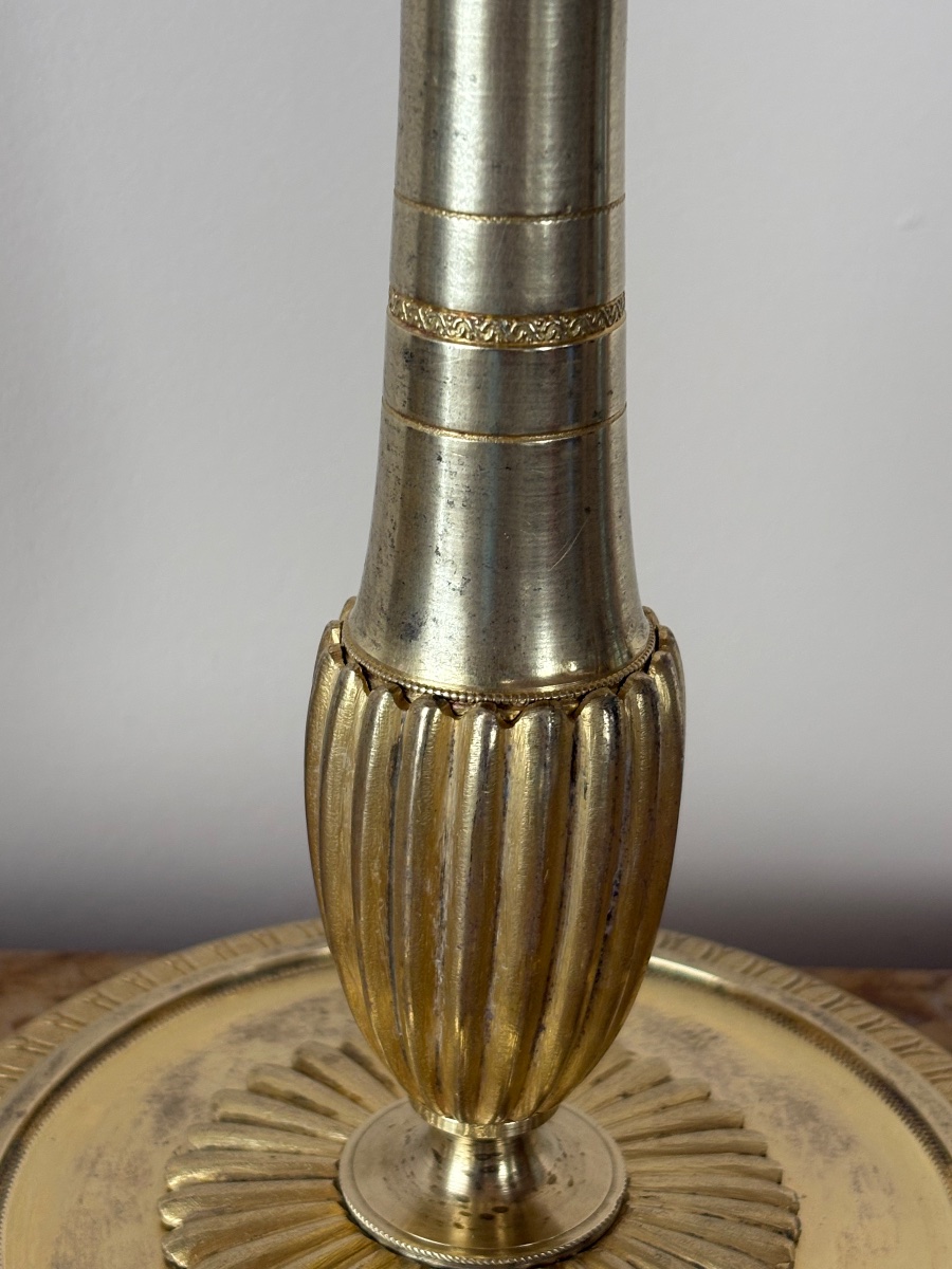 Paire de grands bougeoirs Empire Ravrio-photo-1