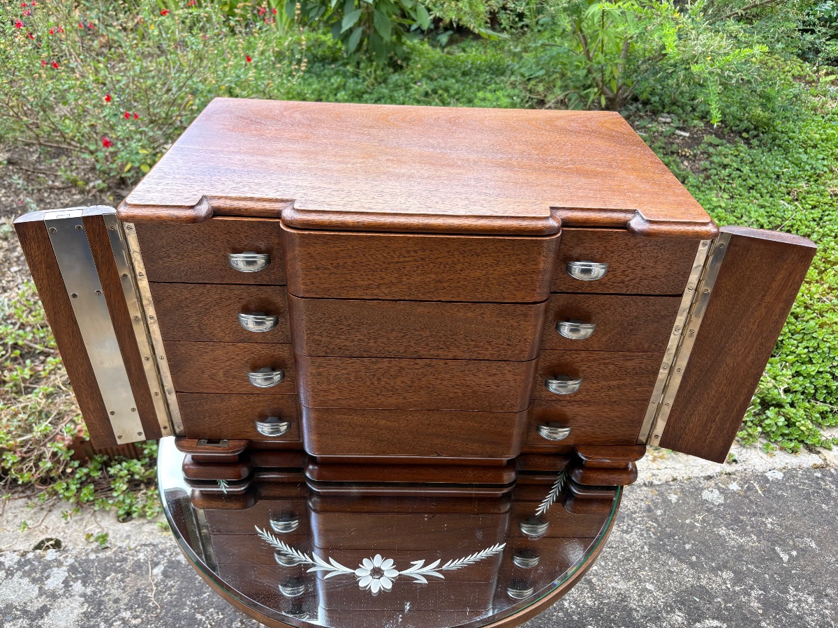 Art Deco Mahogany Household Set-photo-4