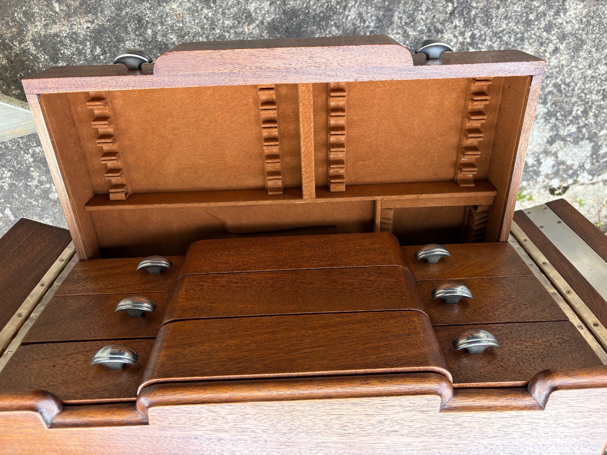 Art Deco Mahogany Household Set-photo-1