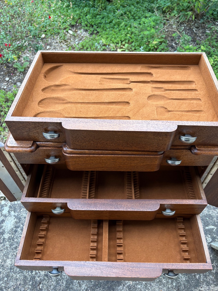 Art Deco Mahogany Household Set-photo-2