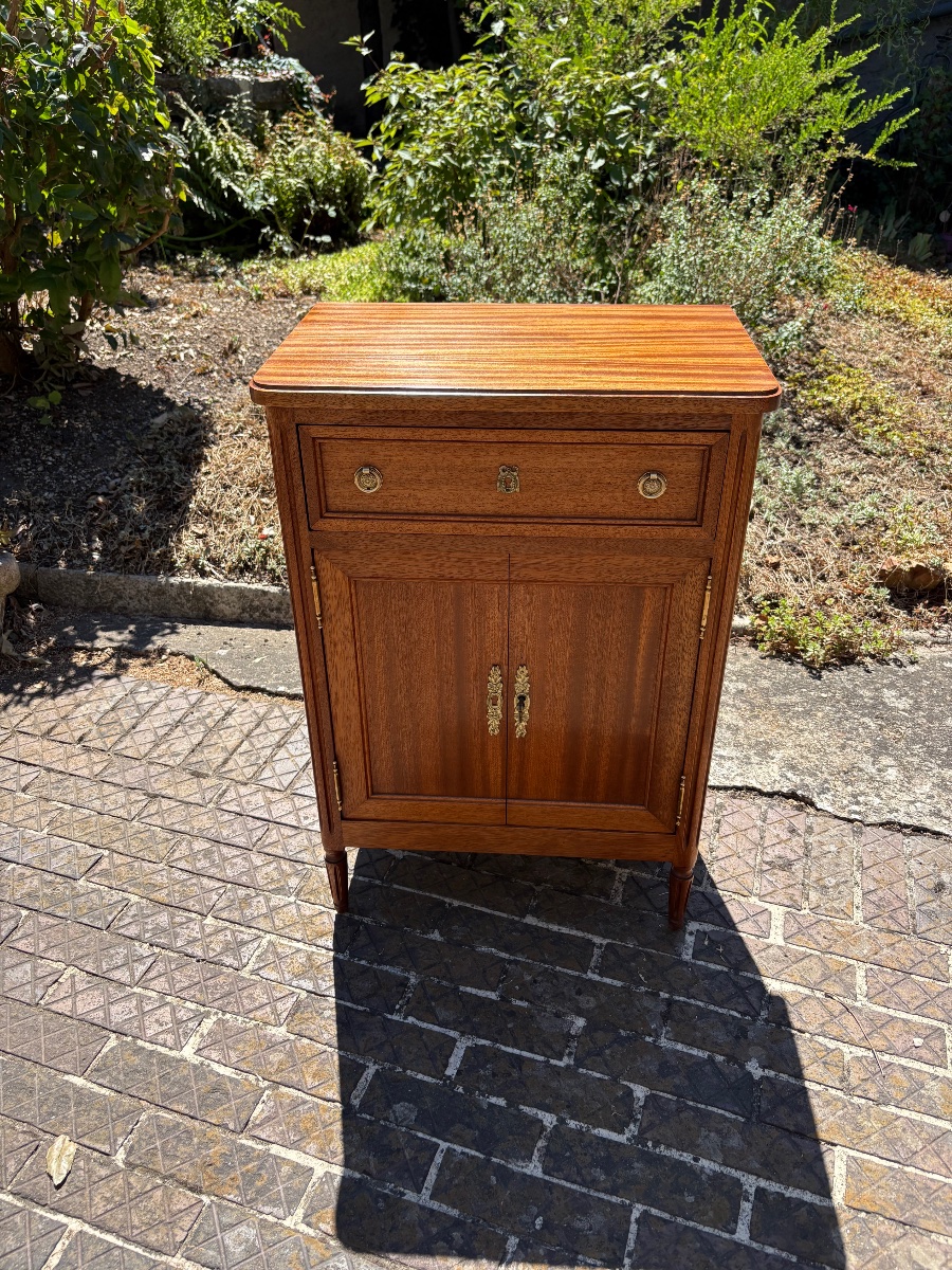Petit buffet Louis XVI acajou blond -photo-2