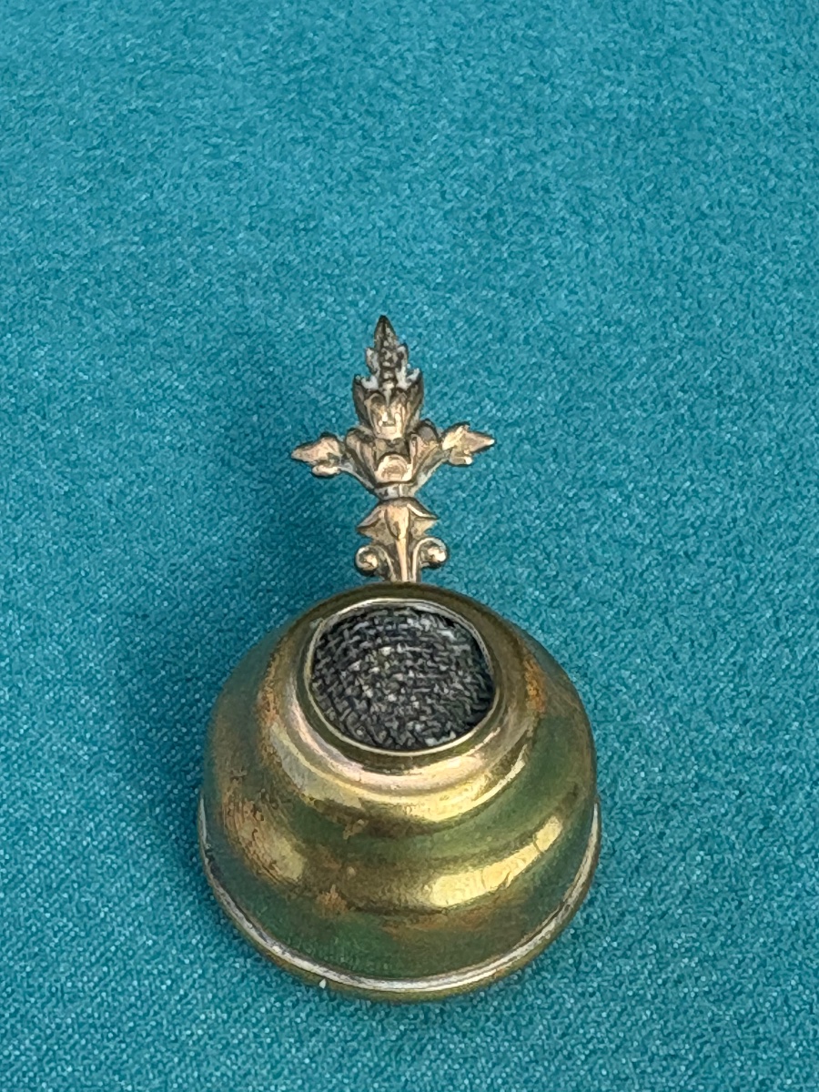 Gilded Bronze Bowl-shaped Incense Burner -photo-4