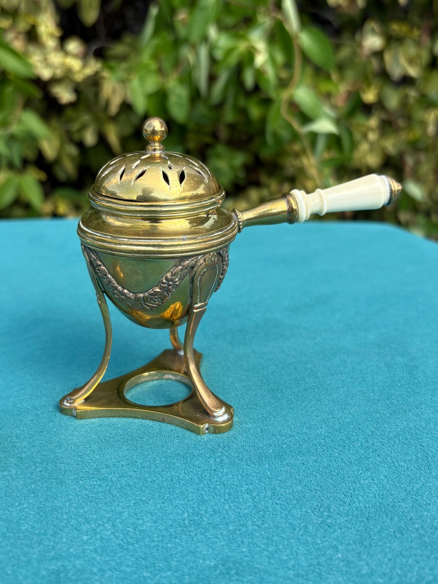 Gilded Bronze Bowl-shaped Incense Burner -photo-1