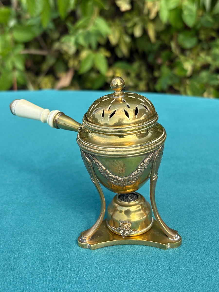 Gilded Bronze Bowl-shaped Incense Burner 