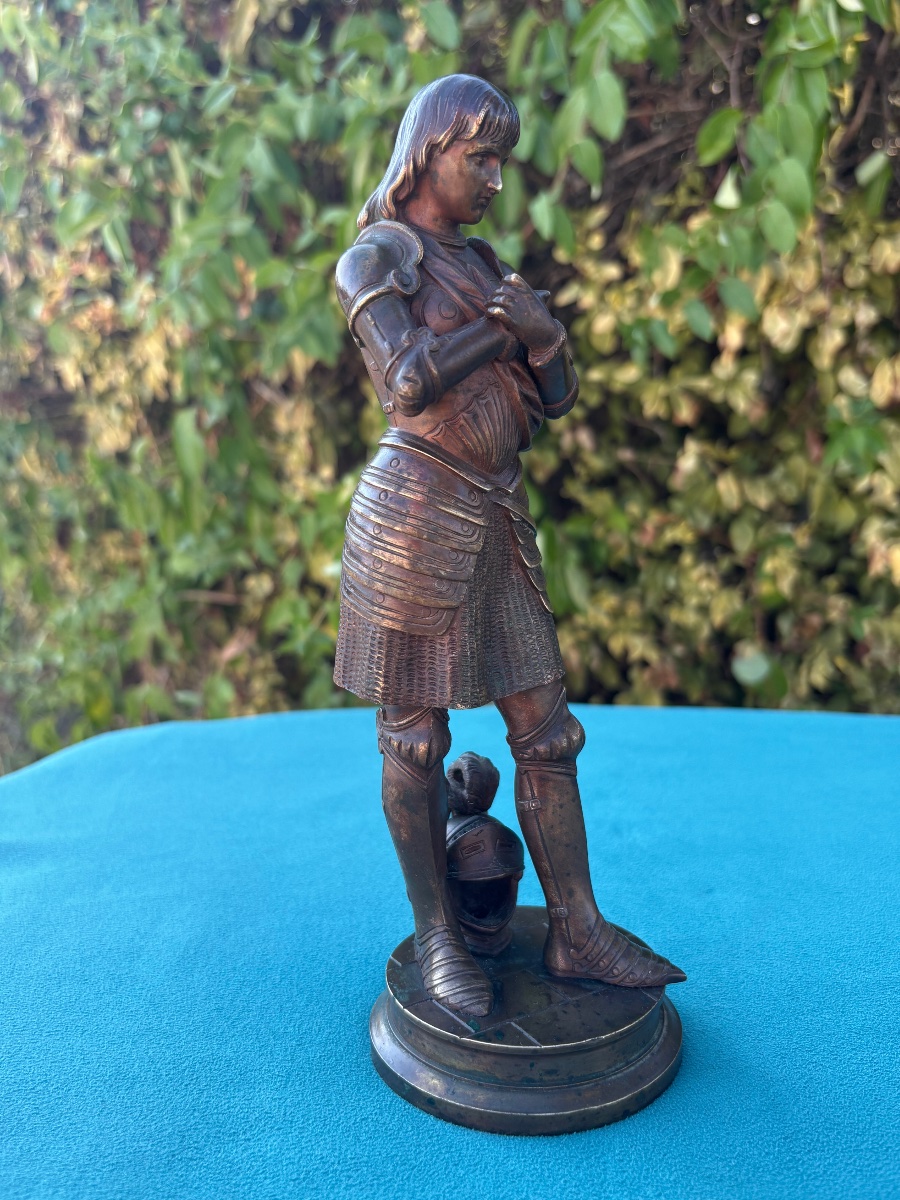 Jeanne d’Arc bronze Eutrope Bouret-photo-3