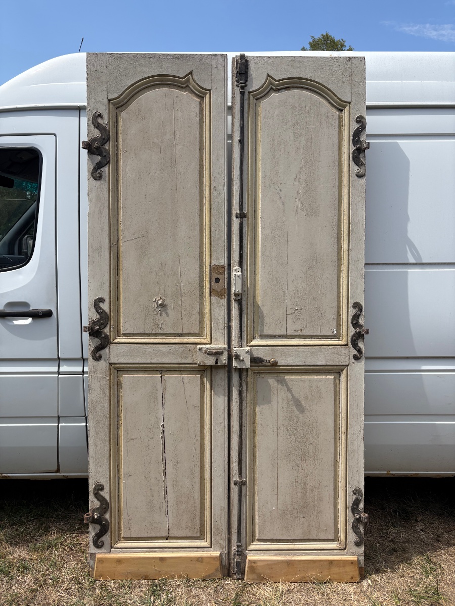 Portes de communication en chêne Louis XV d’époque XVIIIe