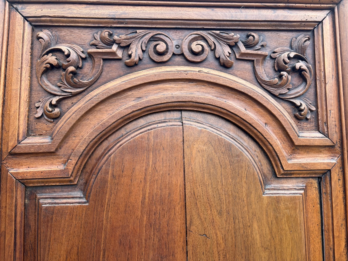 Grande paire de portes Régence en noyer massif -photo-3