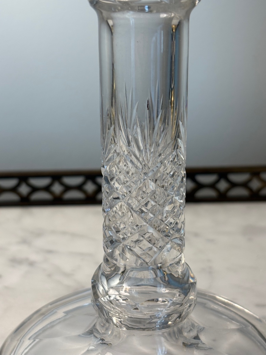 Bougeoir en cristal Baccarat -photo-3