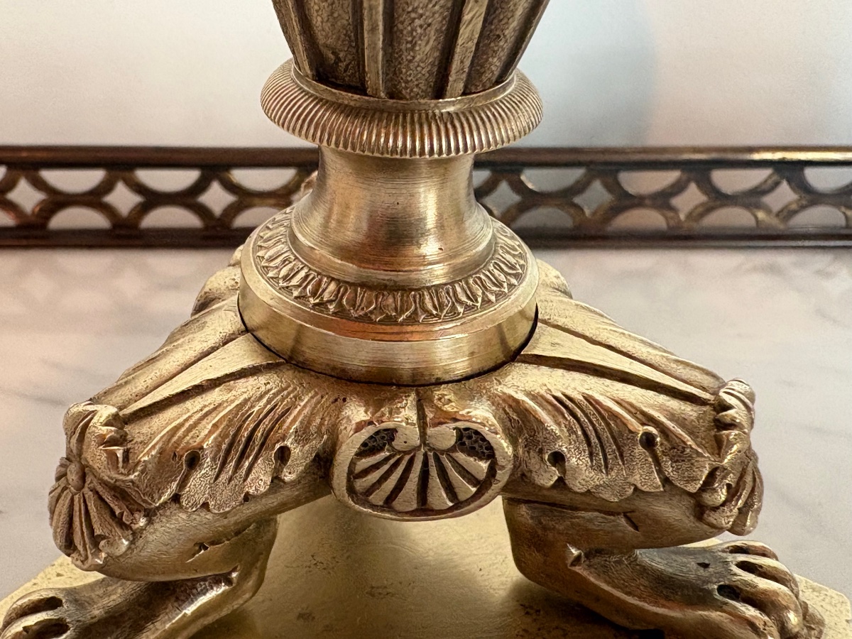 Vintage "ragots" Candlesticks From The Restoration Period -photo-4