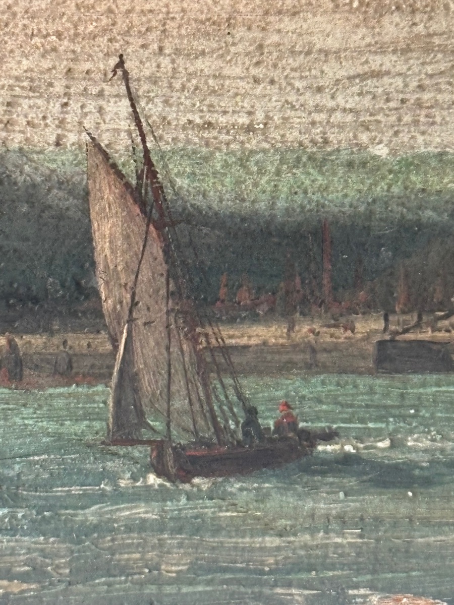 The Port Of Cherbourg: 19th-century Maritime Art By émile Tesson-photo-3