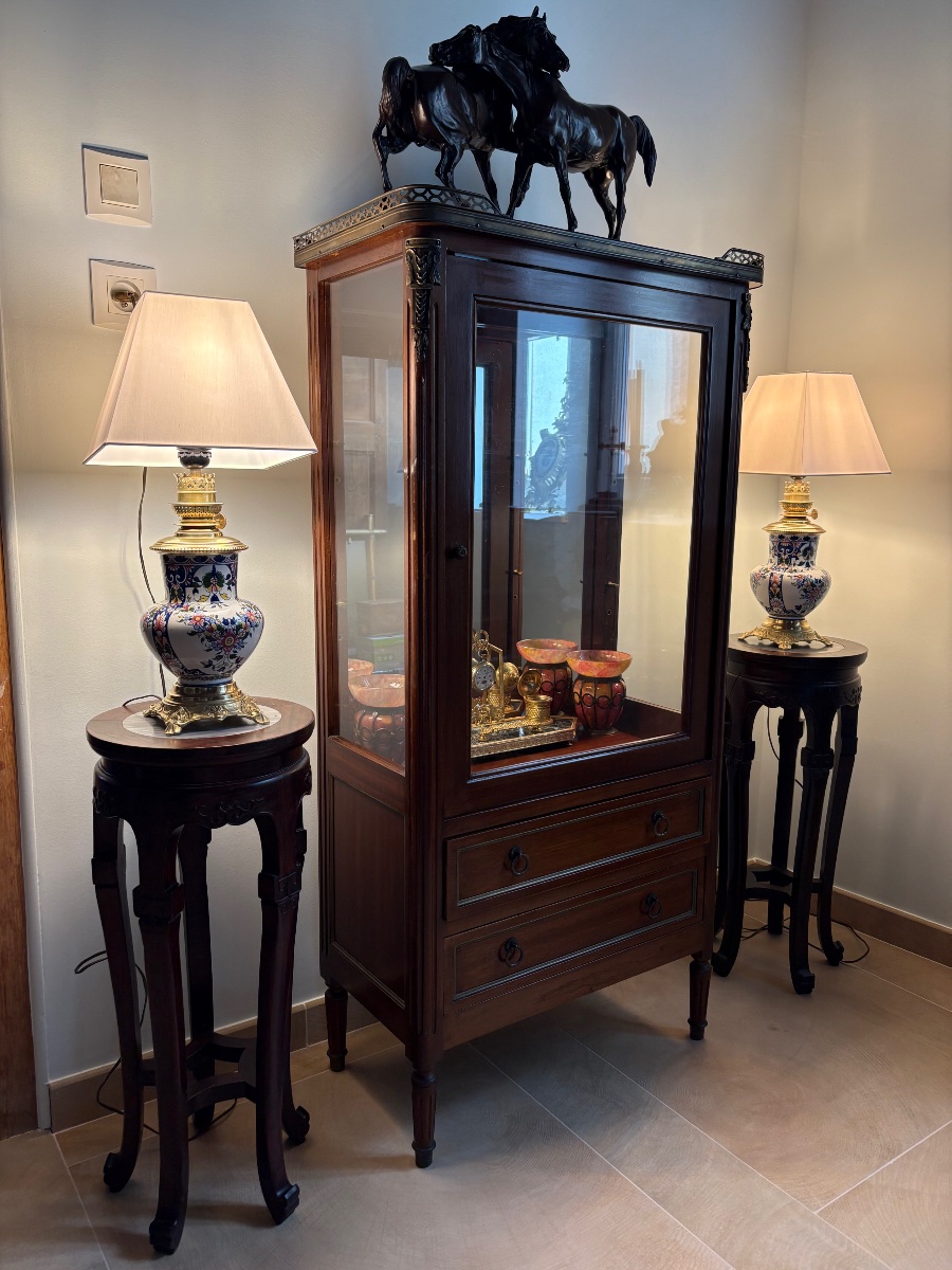 Pair Of Asian Rosewood Stools -photo-3