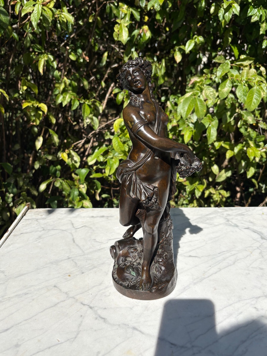 Clodion, Bronze Bacchante, Cast By Susse Frères -photo-3