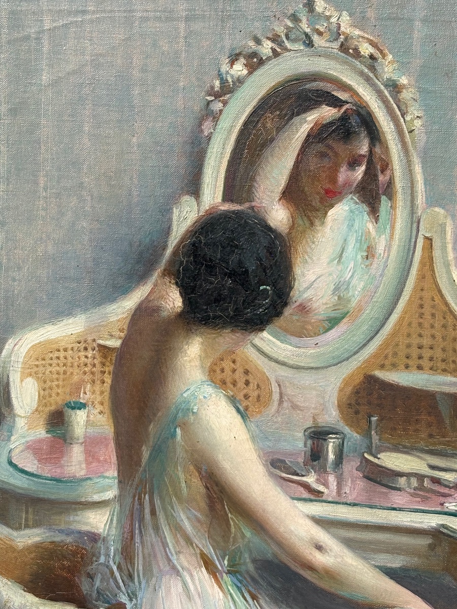 Emilio Rizzi: Woman In Front Of Her Dressing Table -photo-4