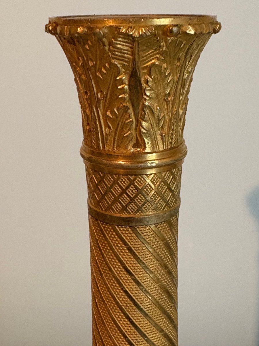 Gérard Jean Galle, Pair Of Empire-style Candlesticks -photo-4
