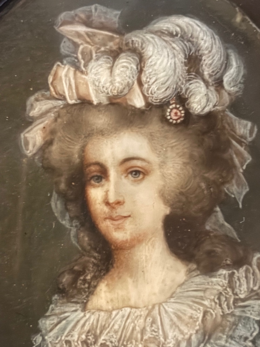 18th-century Miniature Portrait Of Madame élisabeth -photo-3