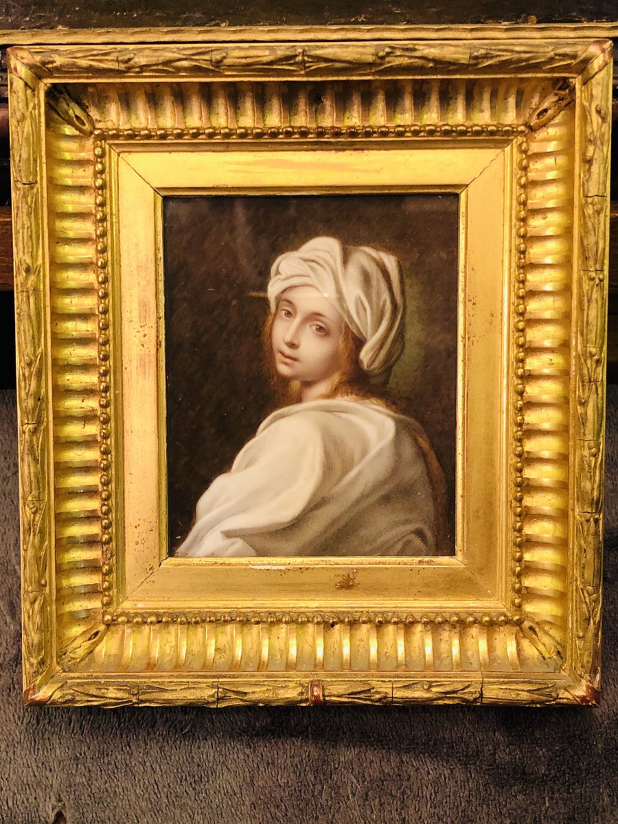 Guido Reni portrait sur ivoire de Béatrice Cenci -photo-3