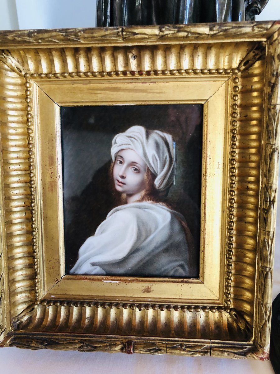 Guido Reni portrait sur ivoire de Béatrice Cenci 