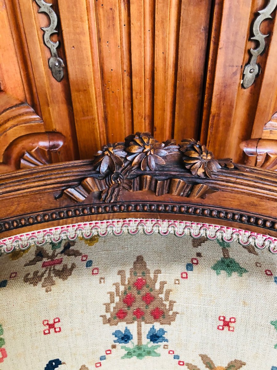 Pair Of Louis XVI Style Armchairs-photo-3
