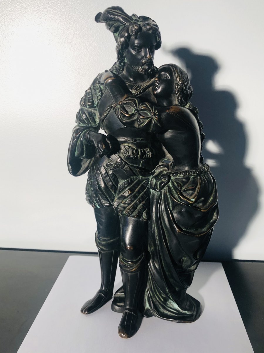 Bronze François 1er And Eléonore De Habsbourg