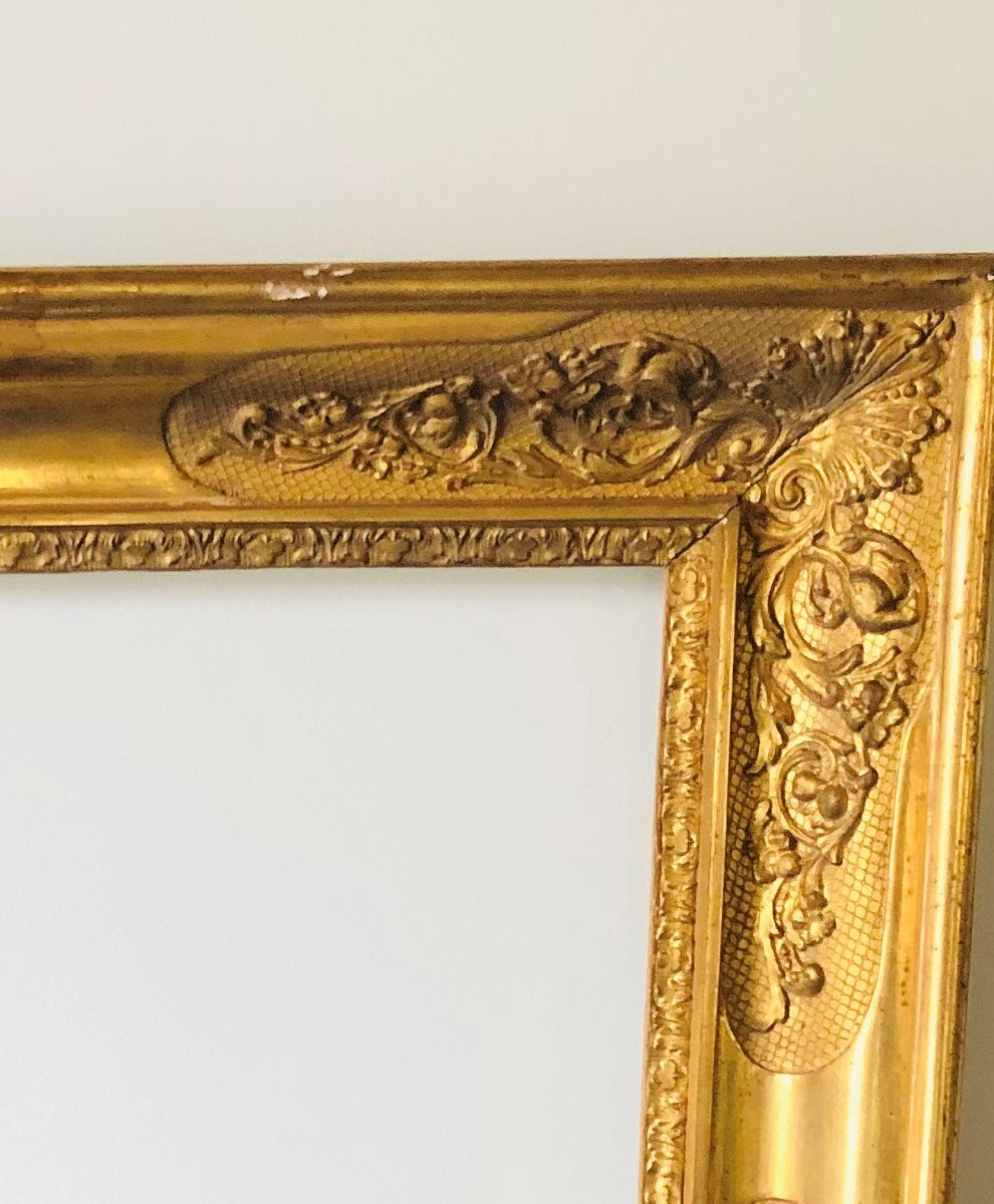 Golden Frame From The Empire-restoration Period-photo-2