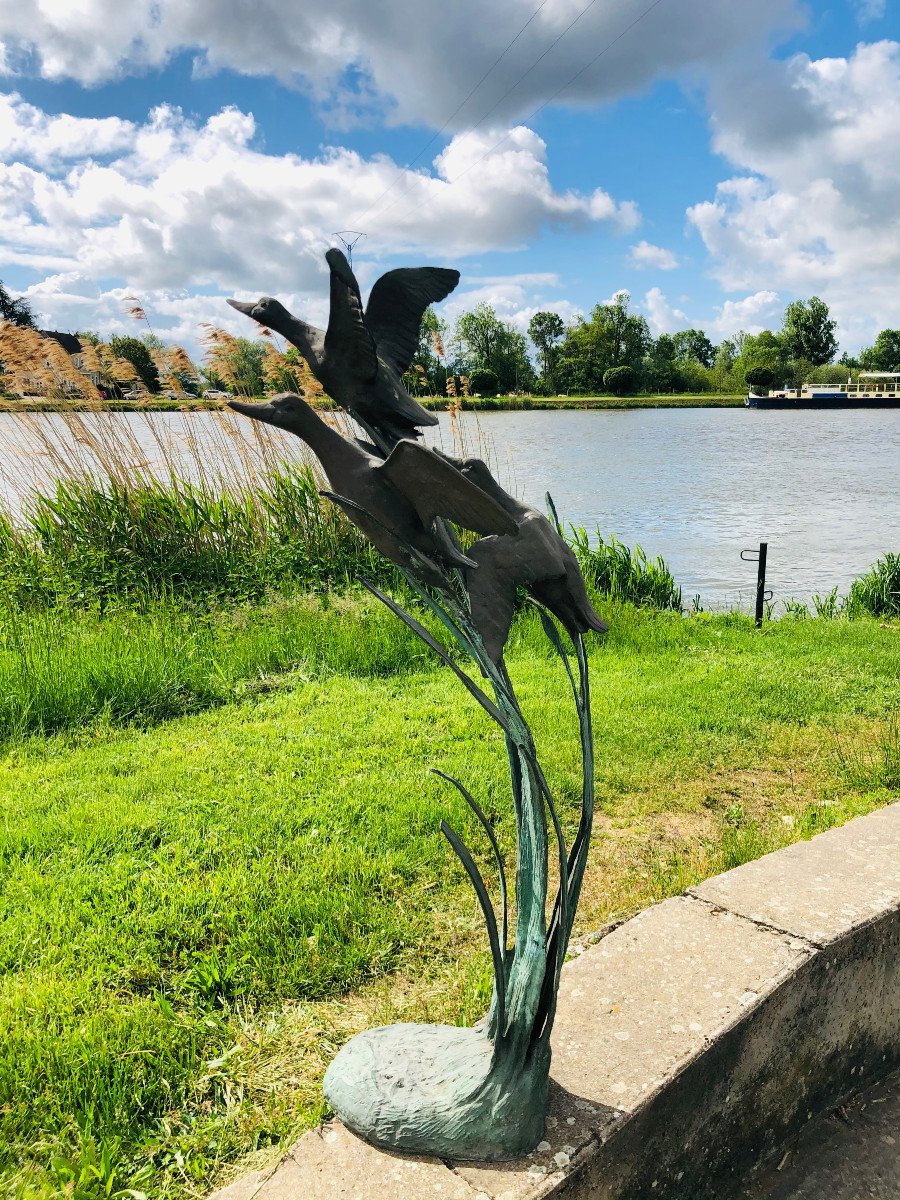 Christian Maas The Flight Of Mallards.