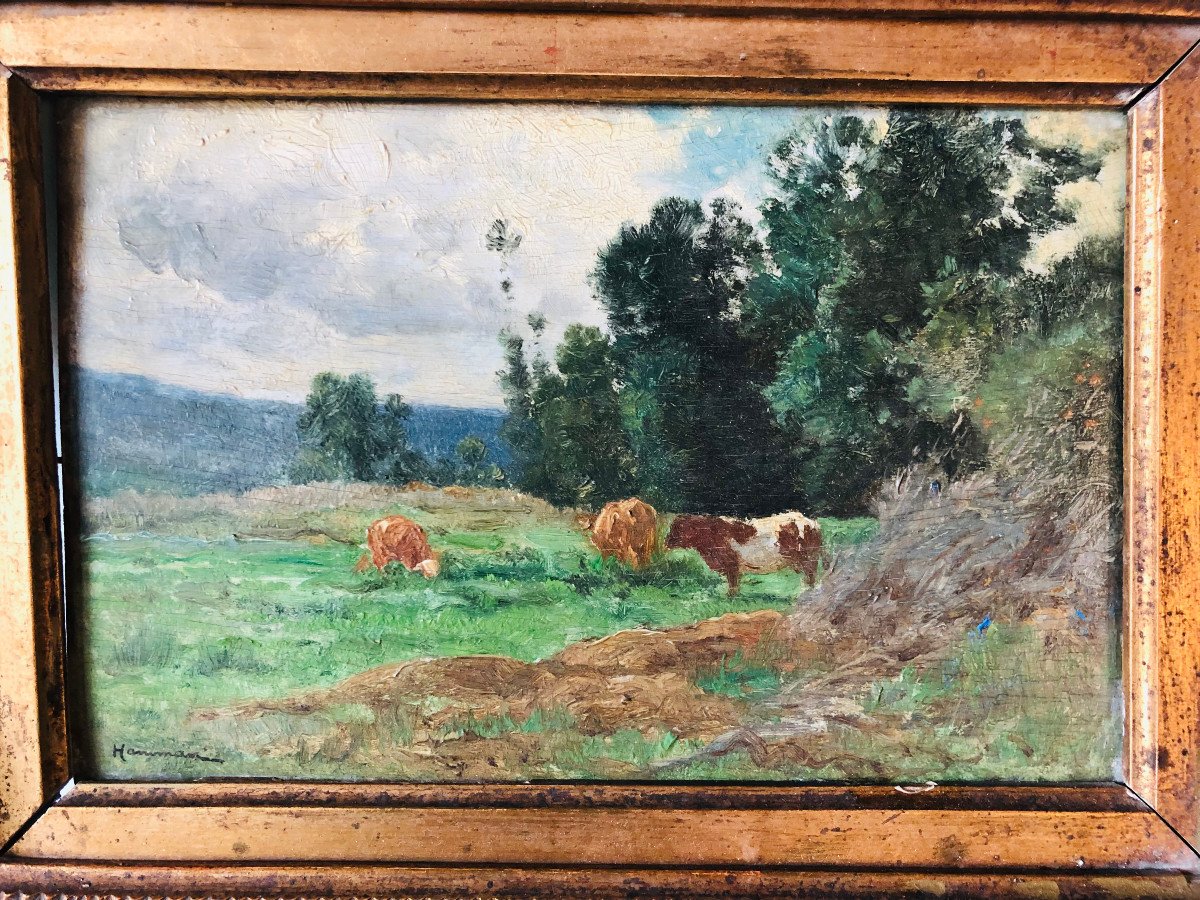Édouard Hamman Grazing Cows.