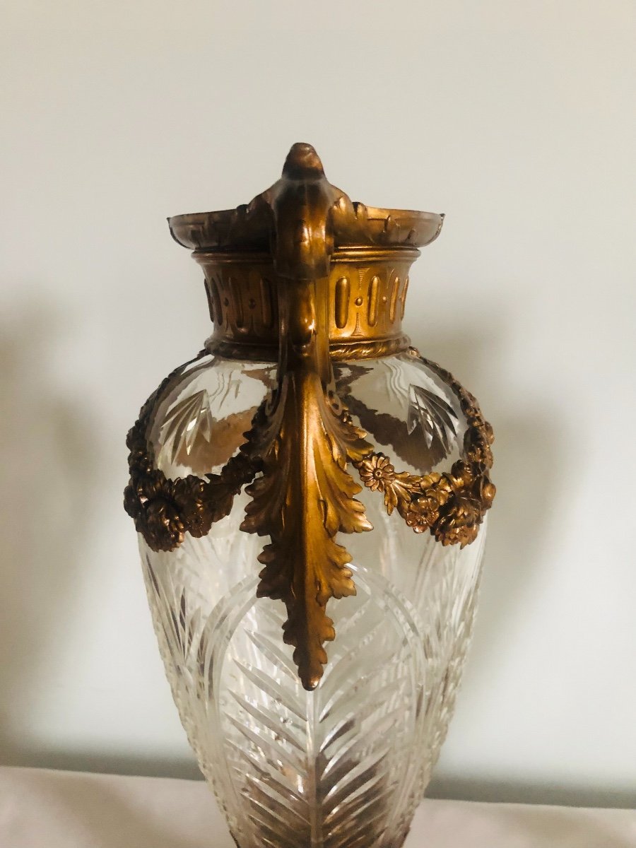 Paire de vases cristal taillé  Baccarat -photo-1