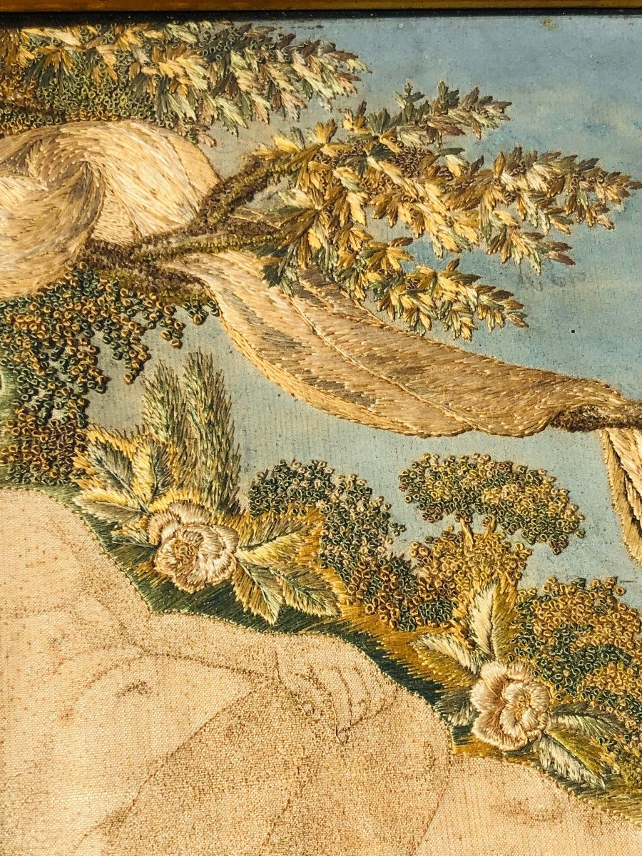 18th Century Needle Embroidery-photo-3