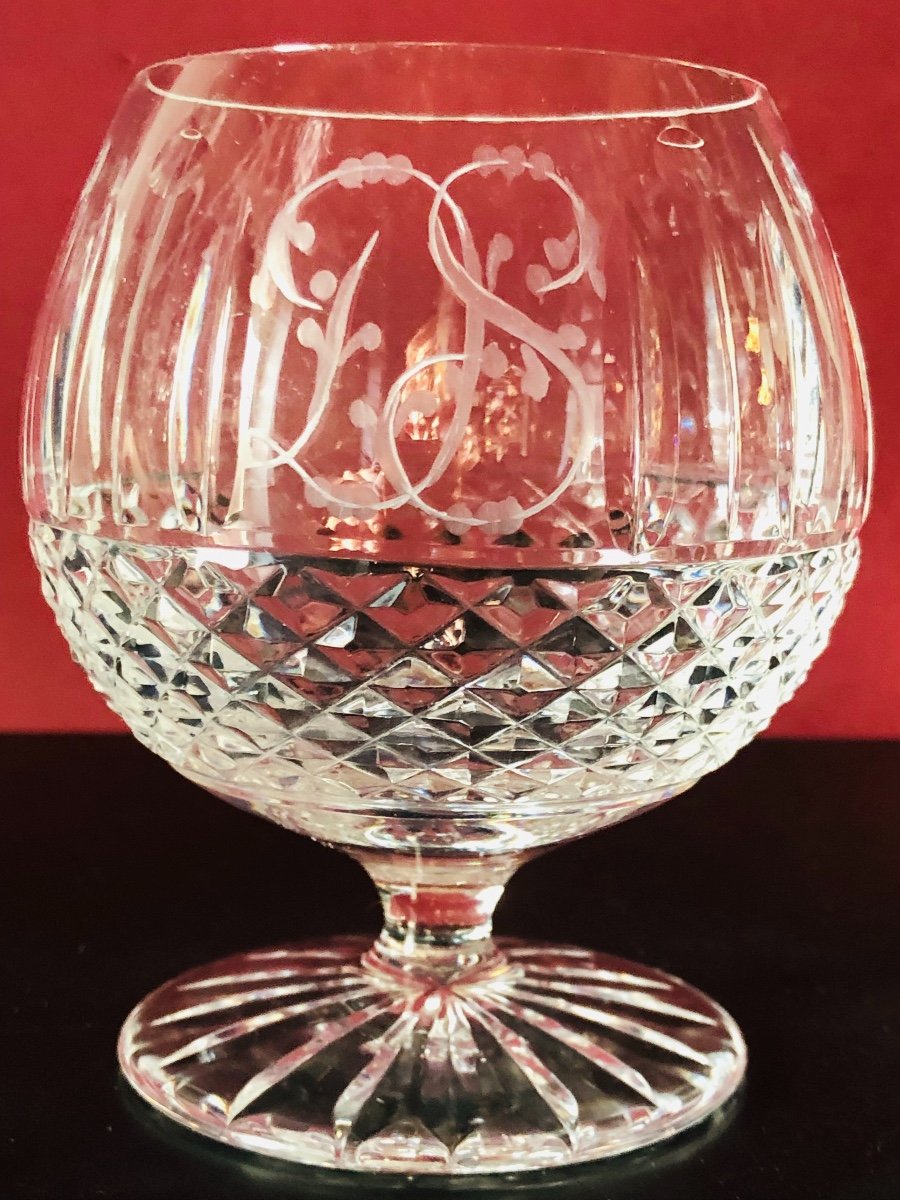 Eight Saint Louis Tommy Crystal Tasting Glasses-photo-2