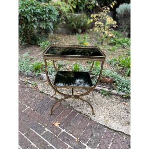 Brass Curule Table Maison Bagues