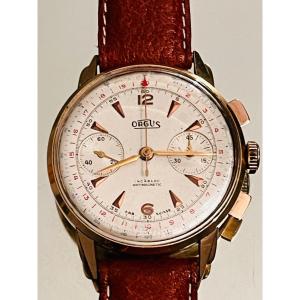 Chronographe vintage or 18k Orgus