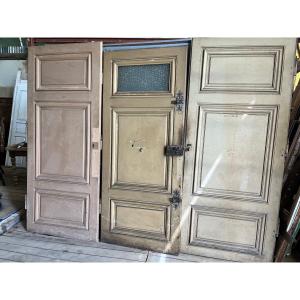 17th Century Double-sided Doors In Solid Oak 