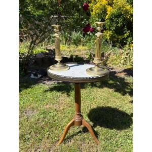 Empire Period Gilt Bronze Candlesticks 