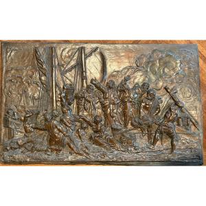 La pêche miraculeuse haut relief F Lavastre