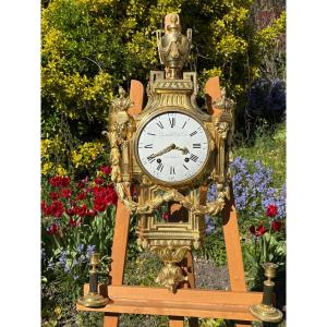 Cartel Louis XVI "LEPAUTE horloger du roi" époque XVIIIe