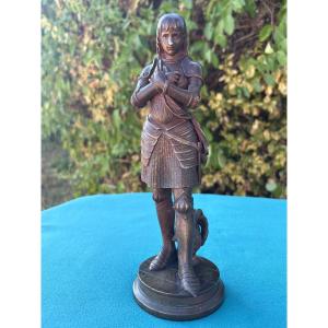 Joan Of Arc, Bronze By Eutrope Bouret