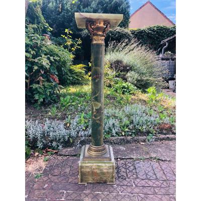 Swivel Column In Bronze And Onyx