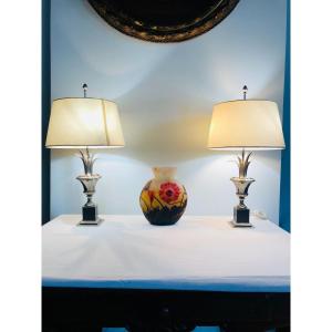 Pair Of Maison Charles Lamps