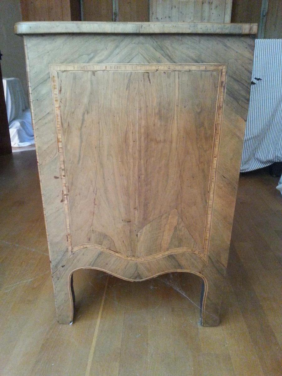 Commode. Placage Noyer. 18ème-photo-2