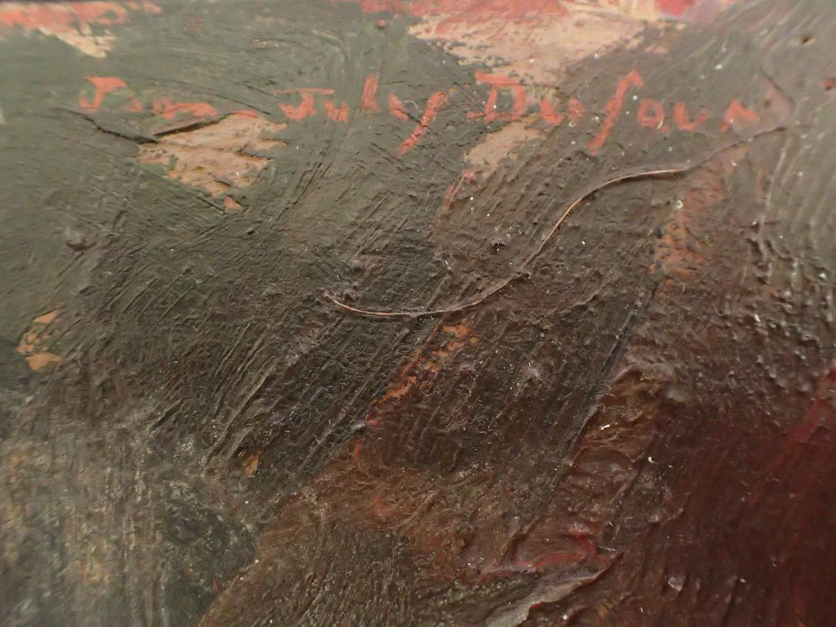 Jean-jules Dufour (1889-1973). Still Life. Oil On Wood.-photo-3