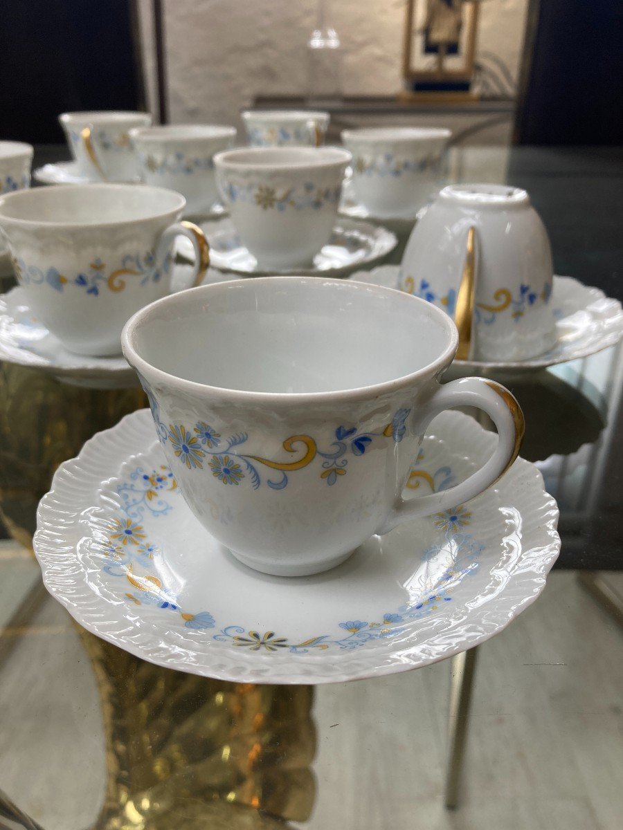 Service De Thé Et Café En Porcelaine De Limoges-photo-3