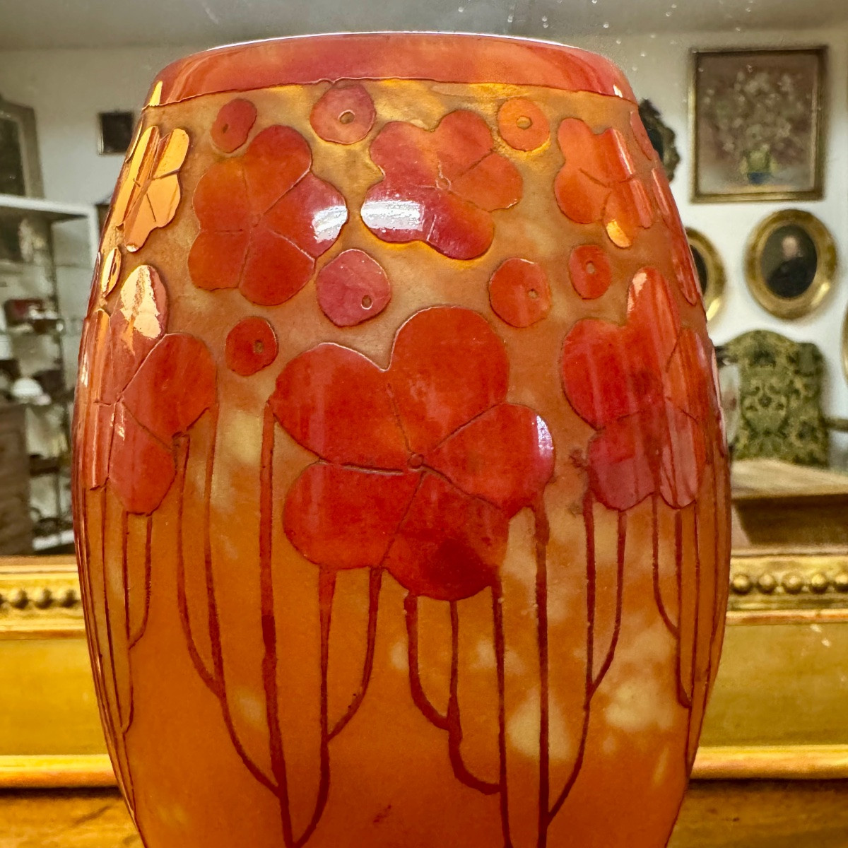 French Glass Vase -photo-6