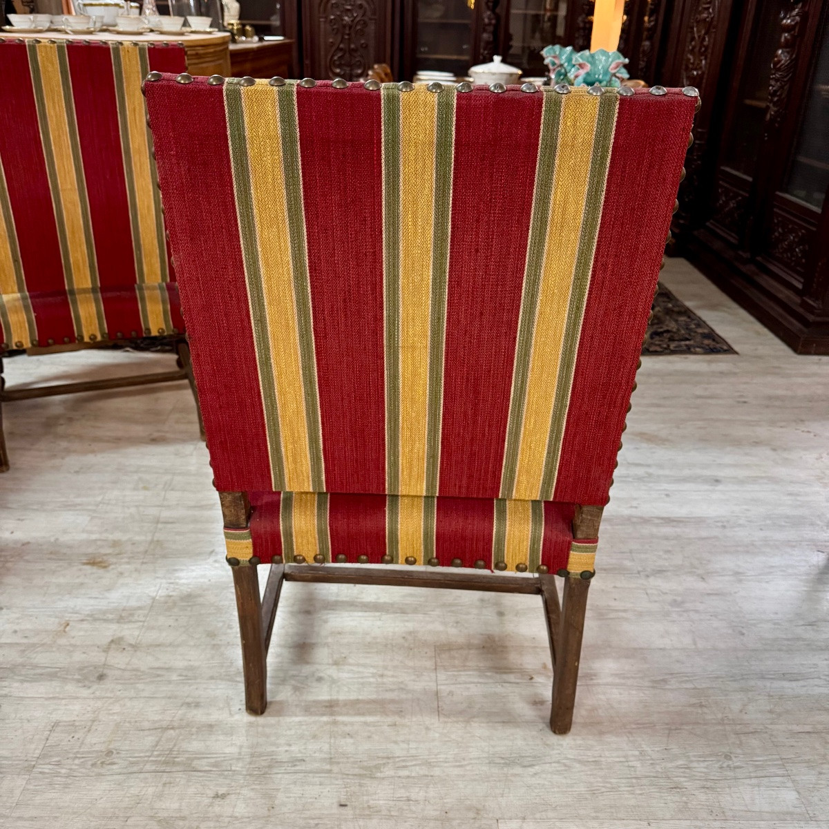 Pair Of Louis XIII Style Armchairs-photo-1