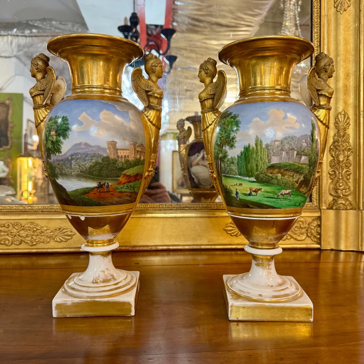 Pair Of Empire Vases-photo-4