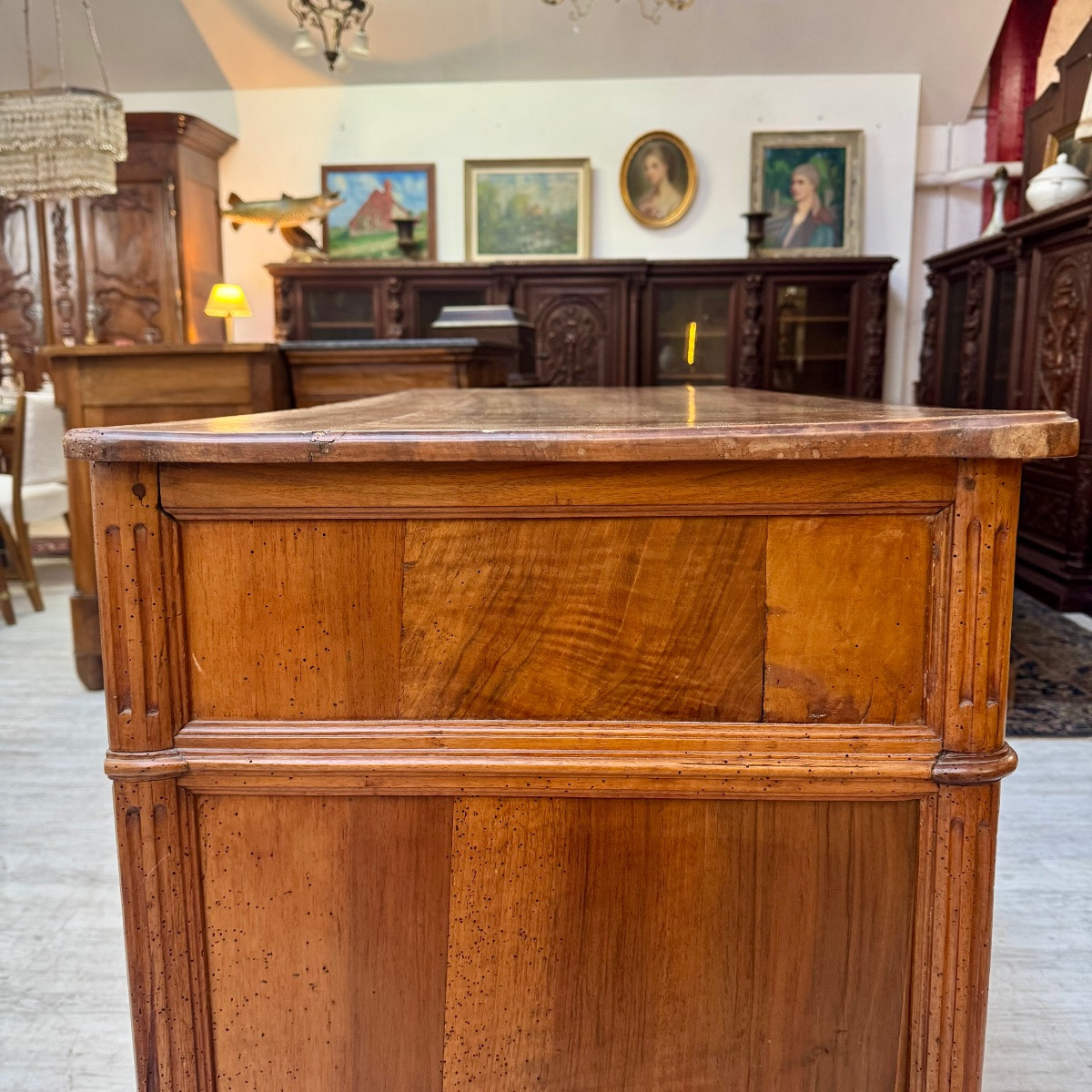 COMMODE D'EPOQUE LOUIS XVI-photo-3